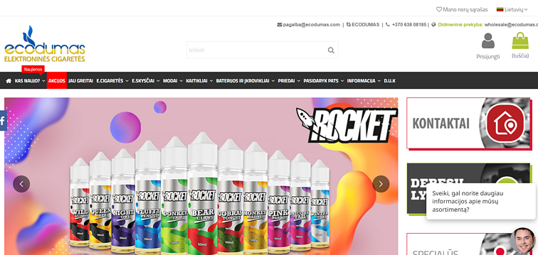 Interneto svetainė ecodumas.com