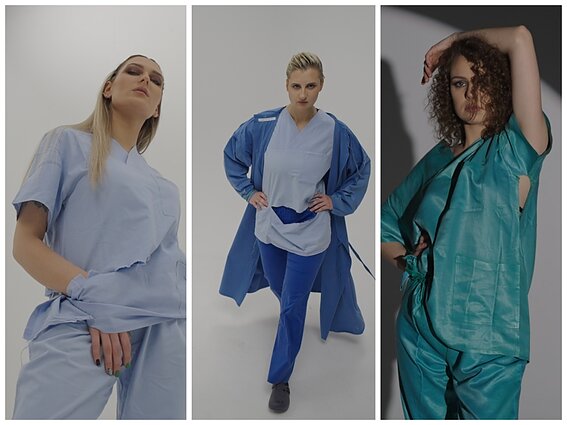 Suplyšę, per dideli ir sintetiniai: tokiais rūbais, anot gydytojų, juos aprūpina ligoninės administracija