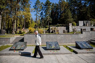 9 мая на Антакальнисском кладбище, 2025 г.