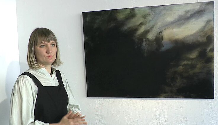 Pristatoma Solveigos Gutautės tapybos paroda „Quantum“: ekspozicija siekta įprasminti žmonių reikšmę pasaulyje