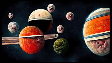 Kadras iš filmo „Planetos ir robotai“ Kadras iš filmo „Planetos ir robotai“