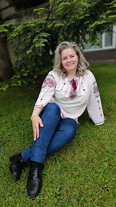 День вишиванки у Вільнюсі. 18 травня 2023 року. Журналістка LRT Олена Головатенко