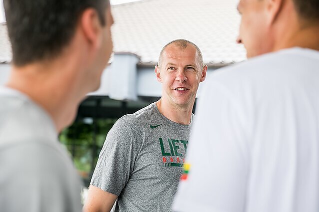 Keliuose Eurolygos finaluose žaidęs Šiškauskas: turi išeiti kaip į karą ir griūti dėl kiekvieno kamuolio