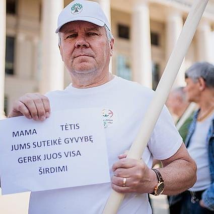 E. Blažio / LRT nuotr., Protestas prieš civilinę sąjungą. 