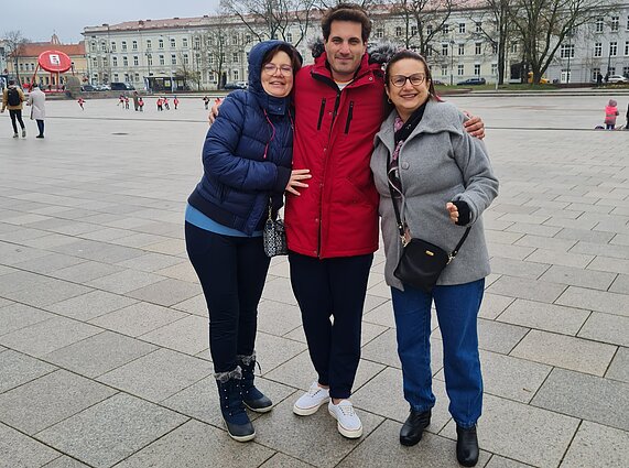 Vinicius su mama ir teta