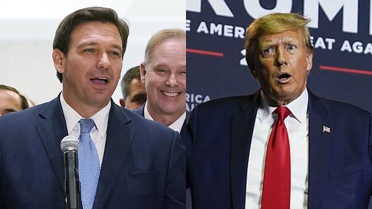 DeSantisas prieš Trumpą: pokyčiai JAV politikos padangėje, reiškiantys saulėlydį Ukrainos karinei paramai