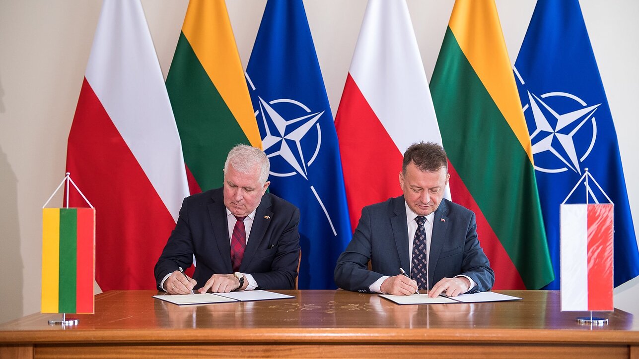 Szefowie resortu obrony Litwy i Polski