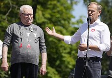 Opozicijos protestas Varšuvoje Opozicijos protestas Varšuvoje