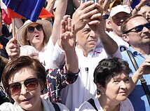 Opozicijos protestas Varšuvoje Opozicijos protestas Varšuvoje