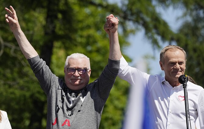 Opozicijos protestas Varšuvoje Opozicijos protestas Varšuvoje