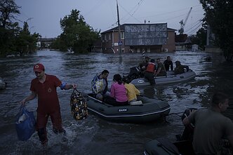 Kachovkos hidroelektrinės užtvankos griūtis