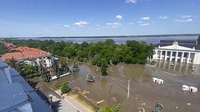 Kachovkos hidroelektrinės užtvankos griūtis