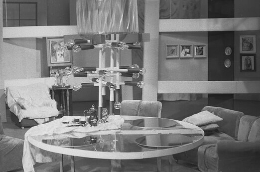 Spektaklio scenografija sukurta dailininkės Renės Petrulienės. 1979 m. 