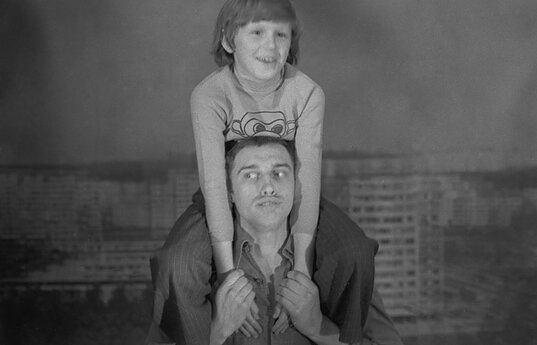 S. Pajarskas ir Valentinas Masalskis. 1979 m. 