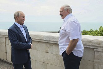 Vladimiras Putinas ir Aliaksandras Lukašenka Sočyje 2023 metai. Vladimiras Putinas ir Aliaksandras Lukašenka Sočyje 2023 metai.