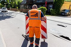 Vilniuje netoli savivaldybės atsivėrė smegduobė Vilniuje netoli savivaldybės atsivėrė smegduobė