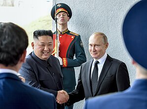 Kim Jong Unas ir Vladimiras Putinas