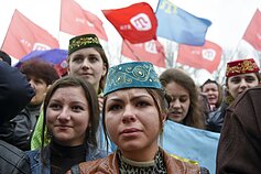 Krymo totorių protestas Simferopolyje 2014 metais