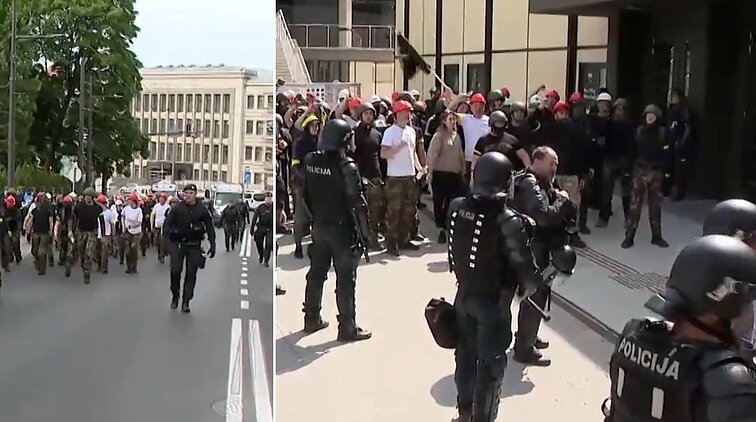 Prie Kauno stadiono vyksta pareigūnų pratybos: ruošiamasi ne tik neramumams tarp futbolo aistruolių, bet ir NATO viršūnių susitikimui