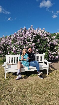 Brigita Povilionienė su vyru Aivaru