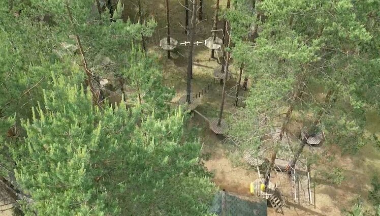 Zarasuose įrengtas unikalus laipynių parkas įkvepia negalią turinčius žmones siekti sportinių aukštumų