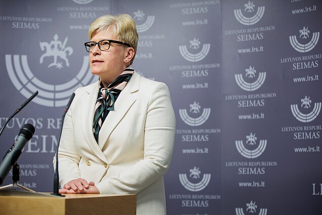 Šimonytė įvertino Nausėdos metinį pranešimą: prezidentas ketina savo rinkimų kampaniją konstruoti visa ko kritikavimu