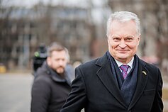 Gitanas Nausėda balsavo savivaldybių rinkimuose