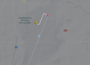 Prieš kilimą lėktuvas pametė ratą Prieš kilimą lėktuvas pametė ratą