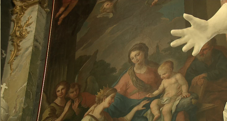 Po pusšimčio metų į Vilniaus šv. Kotrynos bažnyčią grįžo šiai vietai tapyti Simono Čechavičiaus paveikslai