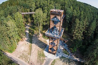 Anykščių Šilelis Treetop Trail Observation Towermedžių lajų takas