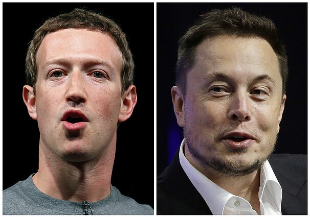 M. Zuckerbergas, E. Muskas M. Zuckerbergas, E. Muskas