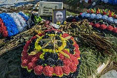 Ukrainoje nukautų rusų samdinių kapai Rusijoje