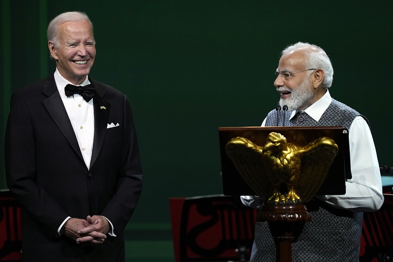 Joe Bidenas ir Narendra Modi