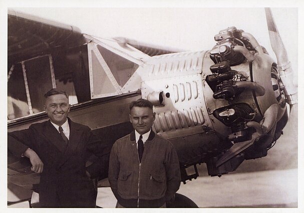 Steponas Darius and Stasys Girėnas in Chicago, 1932.