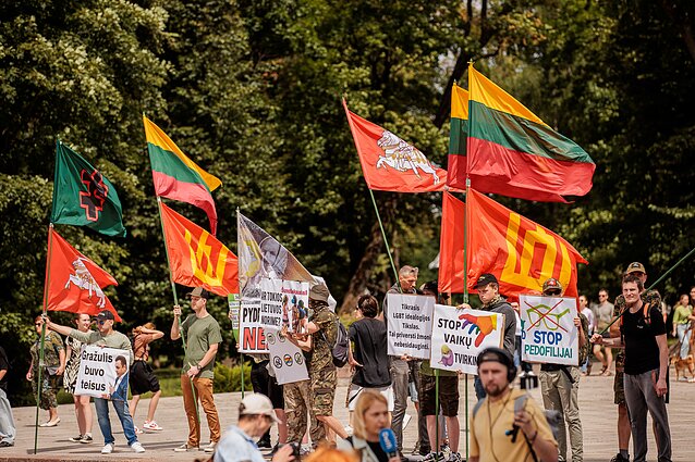 Counter-rally of Vilnius Pride opponents