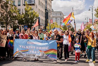 Gedimino prospekte – „Vilnius Pride“ eitynės 2023