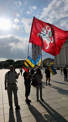 Мітинг на підтримку України перед самітом НАТО у Вільнюсі
