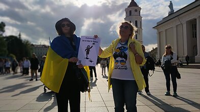 Мітинг на підтримку України перед самітом НАТО у Вільнюсі