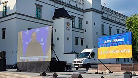 Мітинг на підтримку України перед самітом НАТО у Вільнюсі
