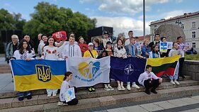 Мітинг на підтримку України перед самітом НАТО у Вільнюсі