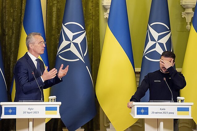 Medalinskas apie Ukrainos narystę NATO: tikiuosi, kad Bidenui kas nors paaiškins, kad šis sprendimas – istorinis