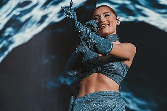 Jessicos Shy koncerto akimirka