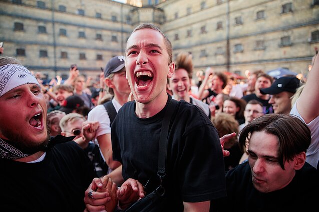 Denzelio Curry koncerto akimirka