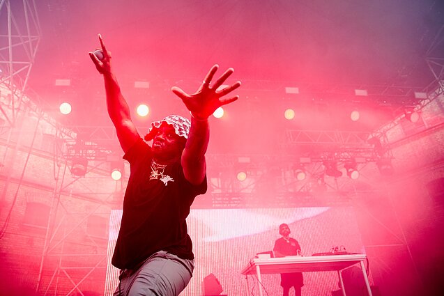 Denzelio Curry koncerto akimirka