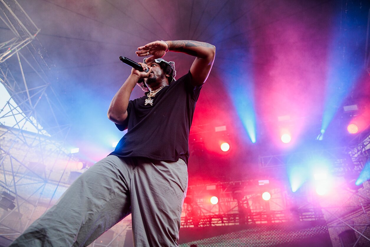 Denzelio Curry koncerto akimirka