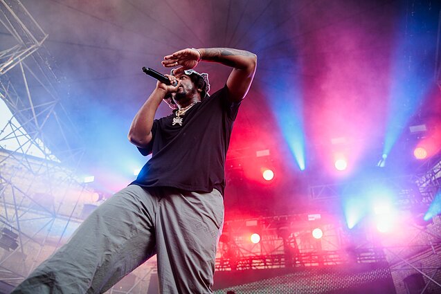 Denzelio Curry koncerto akimirka