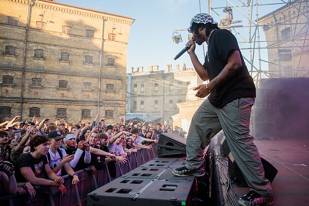 Denzelio Curry koncerto akimirka