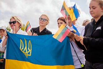 Akcija „Keliu vėliavą už Ukrainą NATO“ Akcija „Keliu vėliavą už Ukrainą NATO“