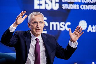 Jens Stoltenberg w Wilnie