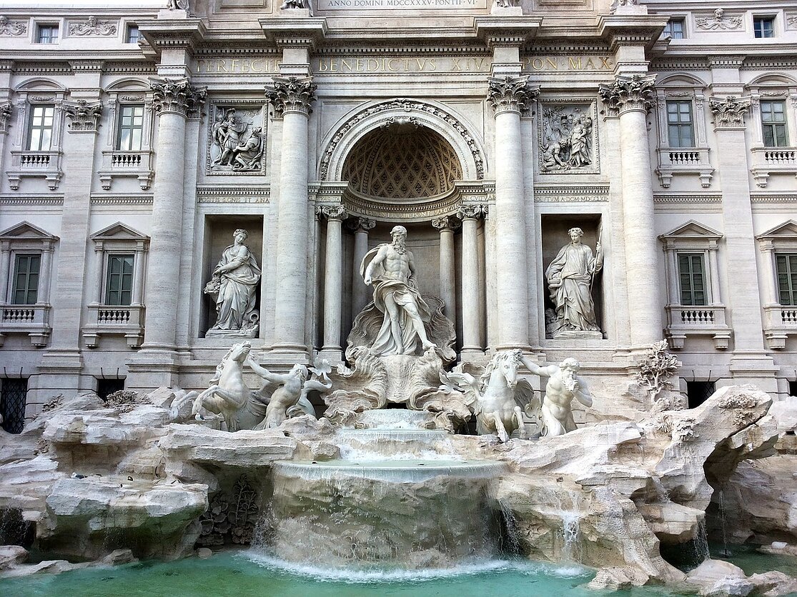 Trevi fontanas Romoje Trevi fontanas Romoje